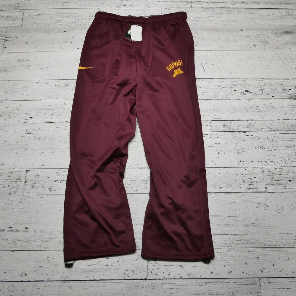 Minnesota Golden Gophers Pants Mens 2XL Red NCAA Football Nike Therma Fit Warm